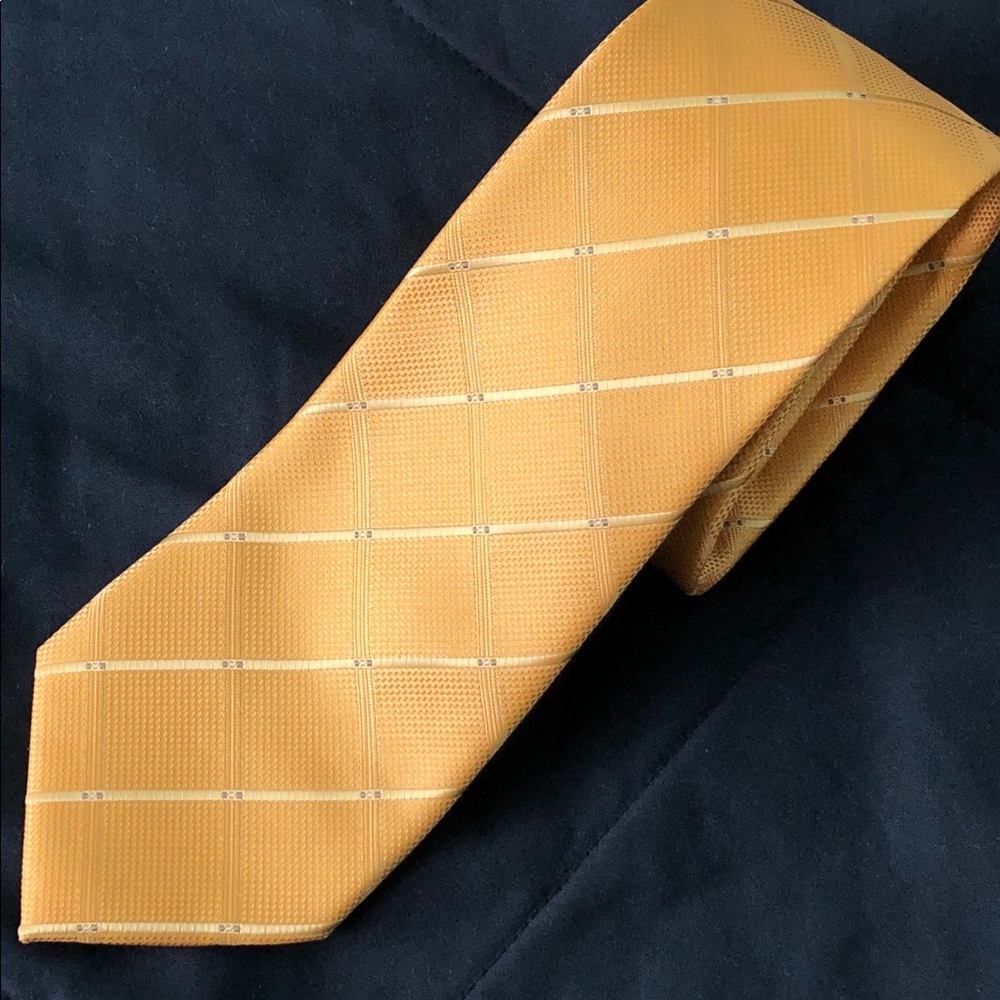 New Gold Stripe Tie by Unlisted - Kenneth Cole